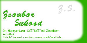 zsombor sukosd business card
